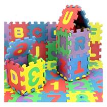 Tapete Eva 36 Peças tatame quebra cabeça infantil 6X6X0,6