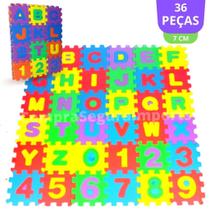 Tapete Eva Infantil Letras E Números Tatame Colorido 36pçs Tapete Eva Infantil Letras E Números Tatame Colorido 36pçs