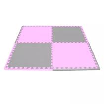 Tapete EVA Play Mat Baby 52x52 Cinza/Rosa Tapete EVA Play Mat Baby 52x52 Cinza/Rosa