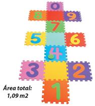 Tapete EVA Tatame Amarelinha Texturizada 13 Pecas