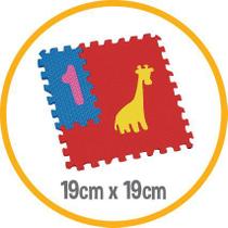 Tapete EVA Tatame Brinque Numeros Texturizado 12 Pecas