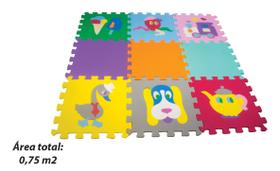 Tapete EVA Tatame Infantil Testurizado 9 Pecas