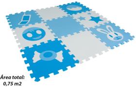 Tapete EVA Tatame Menino 9 Pecas Linha Decora