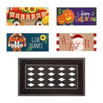 Tapete Evergreen Flag Sassafras Holiday Conjunto de capachos 76x46 cm Tapete Evergreen Flag Sassafras Holiday Conjunto de capachos 76x46 cm