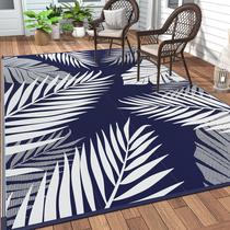 Tapete externo GENIMO 152x244cm impermeável reversível azul