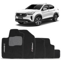 Tapete Fastback 2022 a 2025 Preto Jogo 5 Peças Carpete Automotivo Tapete Fastback 2022 a 2025 Preto Jogo 5 Peças Carpete Automotivo