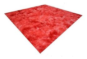 Tapete Felpudo Felpudo Vermelho mesclado 1,40m X 1,00