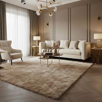 Tapete Felpudo Luxo 200x130 cm Antiderrapante Macio e Confortável para Sala de Estar, Quarto, Escritório ou Decoração Moderna e Aconchegante