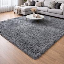 Tapete Felpudo Macio para Sala e Quarto Macio, Confortável e Sofisticado Estilo Luxo Decorativo 3m x 2m Antiderrapante