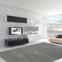 Tapete Felpudo para Sala Casa Dona Cinza 200cm x 250cm