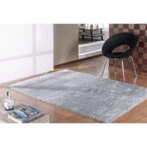 Tapete Felpudo para Sala e Quarto Casa Dona 100x150cm Cinza Tapete Felpudo para Sala e Quarto Casa Dona 100x150cm Cinza