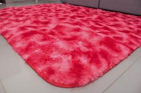 Tapete Felpudo Para Sala/Quarto 2,00X2,40- Vermelho Mesclado