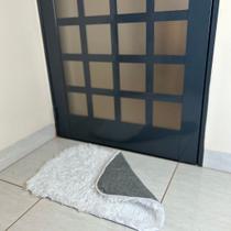 Tapete Felpudo Peludinho Para Porta 40x60 Macio Confortável Toque Suave Antialérgico Antiderrapante