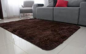 Tapete Felpudo Peludo 1,00m x 55cm Antiderrapante 01 Peça