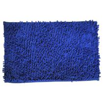 Tapete Felpudo Peludo Para Banheiro 40x60 Antiderrapante Azul