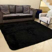 Tapete Felpudo Peludo Para Sala Grande Macio Luxo 2,00m X 1,40 m - Costa Oro / Texfine