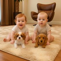 Tapete Felpudo Shaggy Luxo 2,00x3,00 Várias Cores Macio e Sofisticado