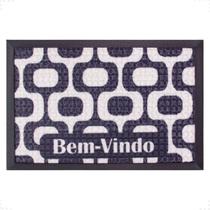 Tapete Fenice Estampado Triangulos Preto