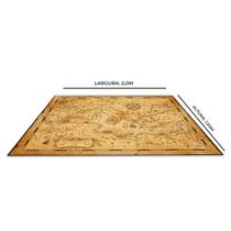 Tapete Festa Em Lona Chão Mapa Tesouro Pirata 2,0 x 1,50m