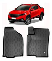Tapete Fiat Strada Cabine Simples 2020 2021 2022 2023 2024 2025 (2 Peças)