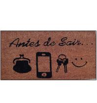 Tapete Fibra De Coco Com Frase