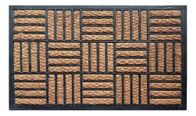 Tapete Fibra De Coco Entrada Sala 75cm X 45cm Antiderrapante Cozinha Porta Entrada Piso Casa Borda