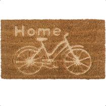 Tapete Fibra de Coco Natural 60X33cm Relevo Capacho Home Bike