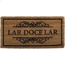 Tapete Fibra de Coco Natural 70X33cm Capacho Lar Doce Lar