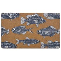 Tapete Fish Door Mat XLDLIOO 76x43 cm Tapete interno e externo