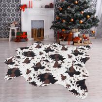 Tapete Fixseed Cow Print 160 cm x 190 cm, antiderrapante para decoração de casa Tapete Fixseed Cow Print 160 cm x 190 cm, antiderrapante para decoração de casa