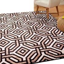 Tapete Flannel Sala Quarto Luxo Macio 2,00x1,40 Marrom Tapete Flannel Sala Quarto Luxo Macio 2,00x1,40 Marrom