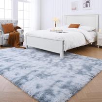 Tapete Fluffyrug Shaggy 150x210 cm cinza Plush Fuzzy Soft Tapete Fluffyrug Shaggy 150x210 cm cinza Plush Fuzzy Soft