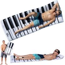 Tapete flutuante de piscina inflável Grip A Pool Piano para adultos