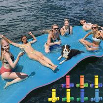 Tapete Flutuante GUINGFUN 3 Camadas 3,7m Azul Dupla Face
