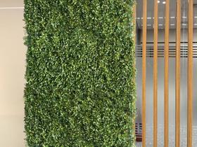 Tapete folhagem artificial p/ parede planta amendoim 40x60cm - DE27137