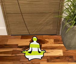 Tapete formato de meditação. Tapete formato de meditação.