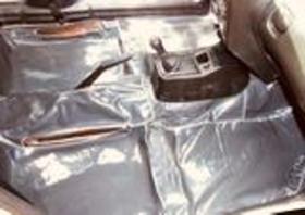 Tapete forração protetora para assoalho da F250 1999/2007 CAB DUPLA em Vinil Verniz Impermeável