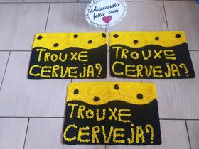 Tapete Frufru 1 Peças Para Porta Trouxe Cerveja Fundo algodão cru Tapete Frufru 1 Peças Para Porta Trouxe Cerveja Fundo algodão cru