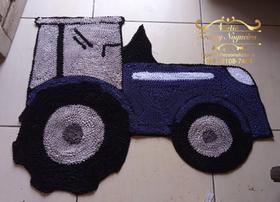 Tapete frufu infantil carro artesanato, tamanho padrão.