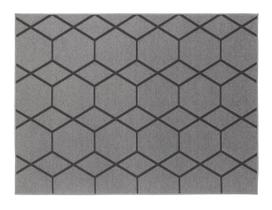 Tapete Funcional Tecido Hexagonal 150X200 Textil Jserrano 52