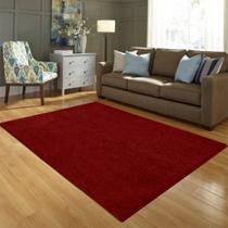 Tapete Furry Vermelho Casa Dona 150x200