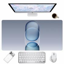 Tapete Gamer Azul Claro Estilo Minimalista Mouse Pad para Mesa Teclado Computador