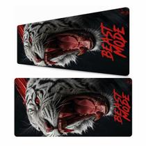 Tapete Gamer Tigre Selvagem Estampa Animal Mouse Pad para Teclado