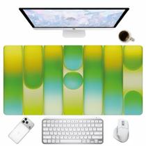 Tapete Gamer Tons de Verde Estilo Minimalista Mouse Pad para Teclado