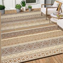 Tapete GAOMON 244 cm x 305 cm Impermeável e Reversível para Pátio Tapete GAOMON 244 cm x 305 cm Impermeável e Reversível para Pátio