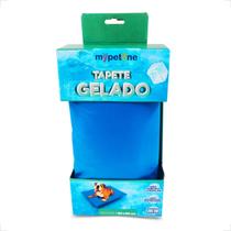 Tapete Gelado Mypetone 50x90 Tamanho Grande para Cães - Azul