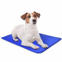 Tapete Gelado Para Pets G Cães Gatos Cachorro 50X65 Colchonete Cor Azul