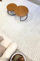 Tapete Genova Off White 3,00X4,00m - Modelo V01