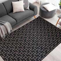 Tapete Geométrico Antiderrapante Carpete Para Sala Quarto Estampas 1,00m x 1,40m