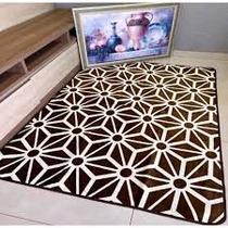 Tapete Geométrico Indiano Aveludado Para Sala 2,0 x 1,4 M